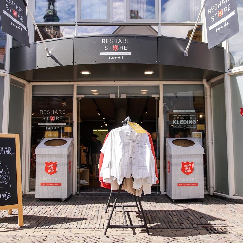 Vooraanzicht reshare store