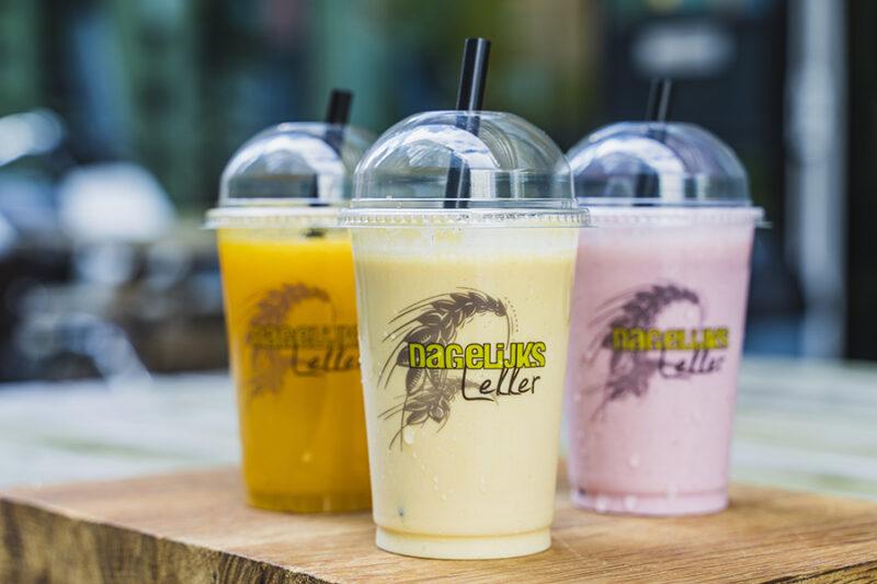 drie verschillende smaken smoothies van dagelijks lekker in Alkmaar