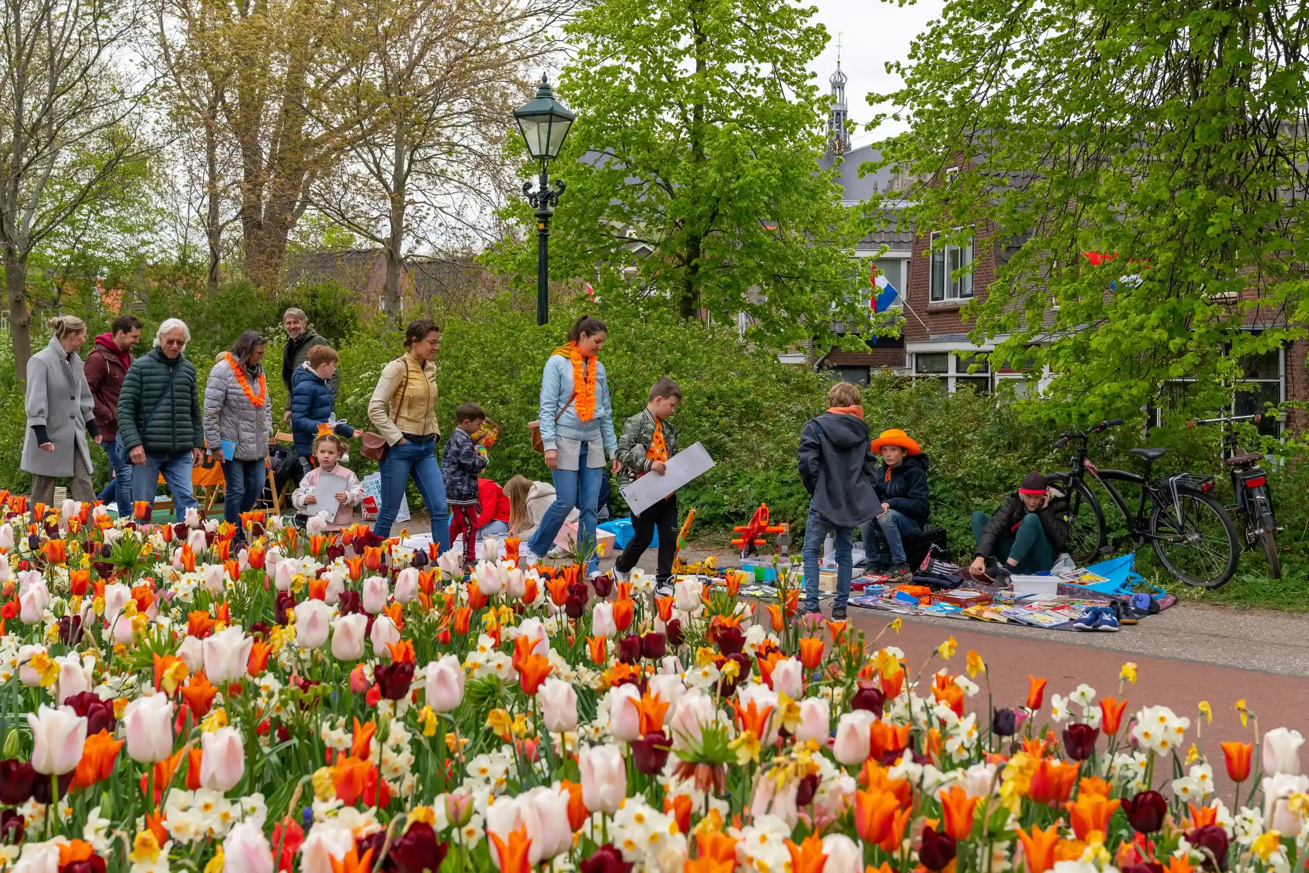 Vrijmarkt met Koningsdag in Alkmaar