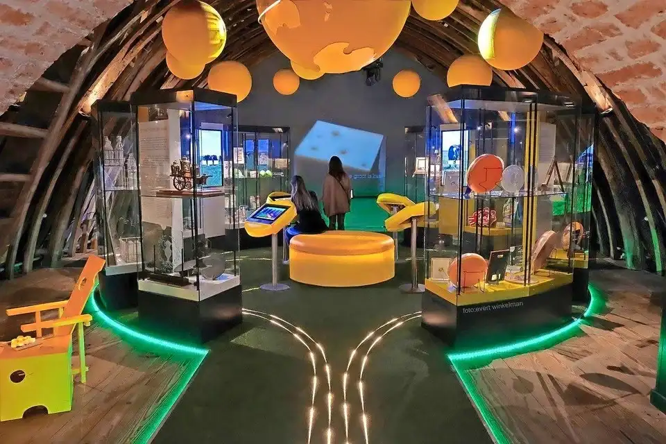 Binnenkant bij het Kaasmuseum