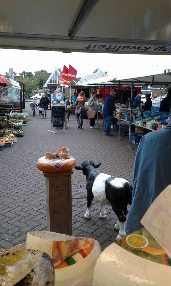 Markt met kraampjes in de Rijp